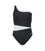 Maillot De Bain 1 Pièce Motif/style Blocs De Couleurs Femme Noir Zoggs-2