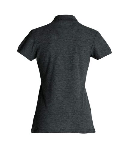 Polo femme anthracite chiné Clique