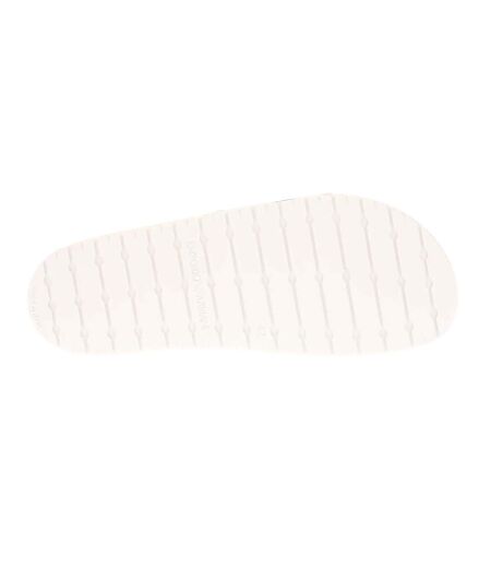 Mens eagle logo sliders white Armani