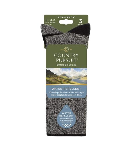 Country Pursuit - 3 Paires de Chaussettes Femme Imperméables Rembourrées Douces