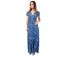 Robe longue cintrée  en viscose  MARBELLA imprimé floral Coton Du Monde-1
