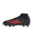 Childrens/kids F50 League Firm Ground Football Boots Black Red Adidas-3