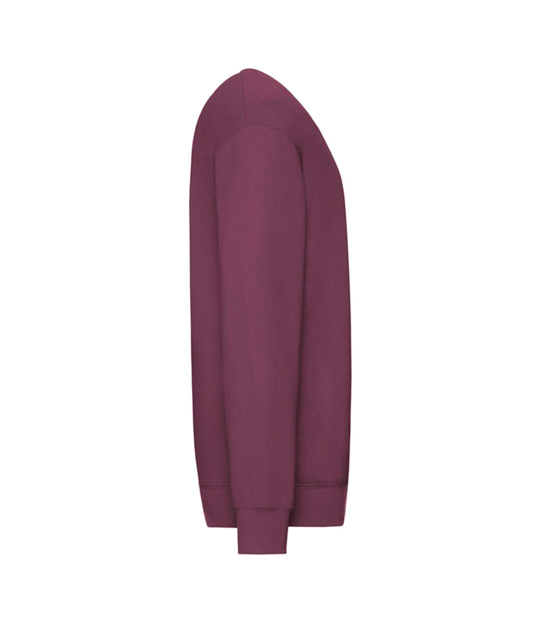 Sweat Manches Cousues Adulte Bordeaux Chiné Fruit Of The Loom-3