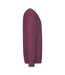 Sweat Manches Cousues Adulte Bordeaux Chiné Fruit Of The Loom-3