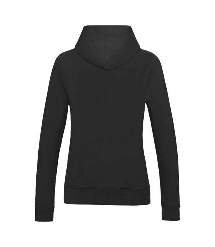 Sweat à capuche college femme noir vif Awdis Awdis