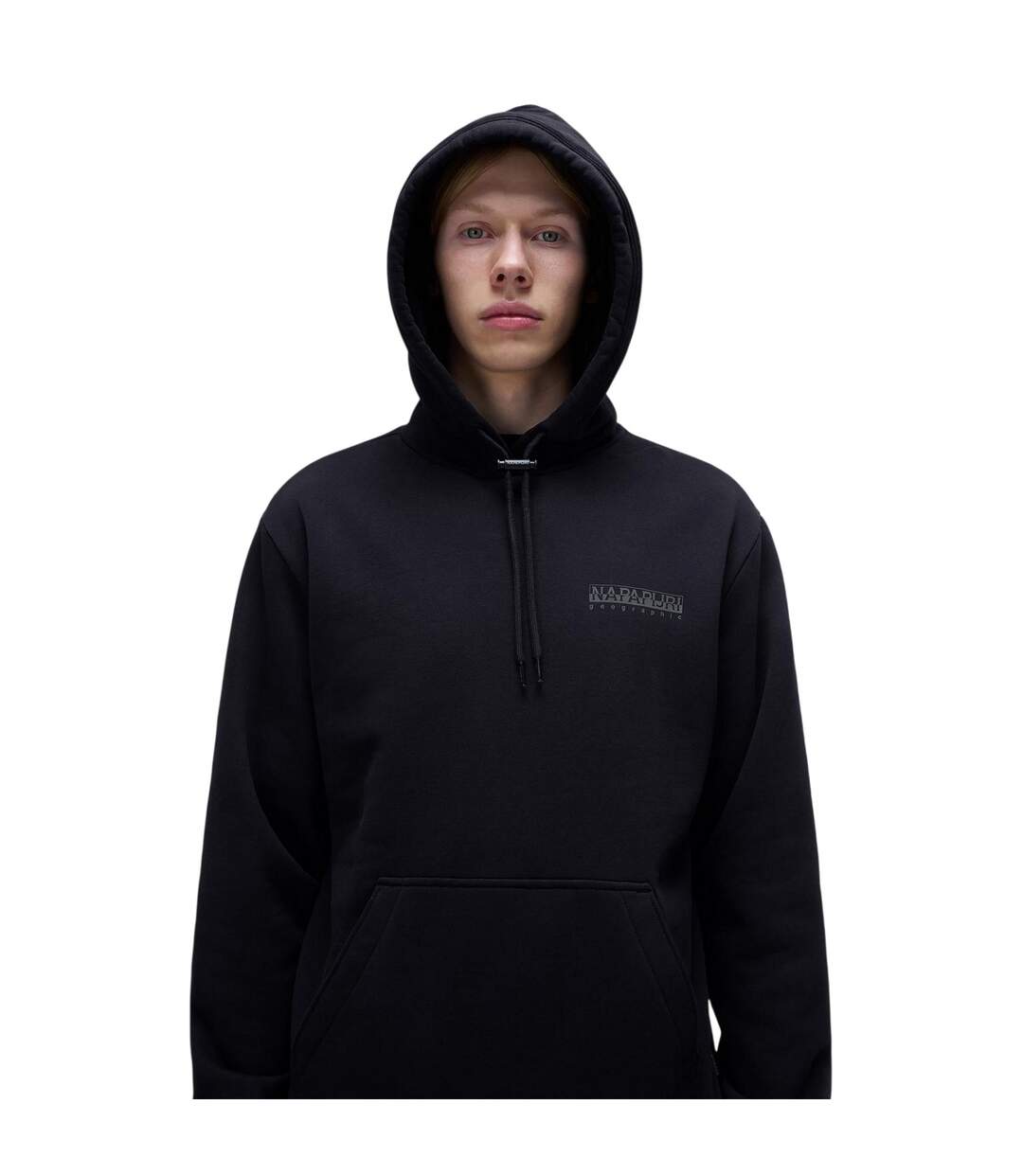 Sweat À Capuche Motif/style Logo Albula Homme Noir Napapijri-3