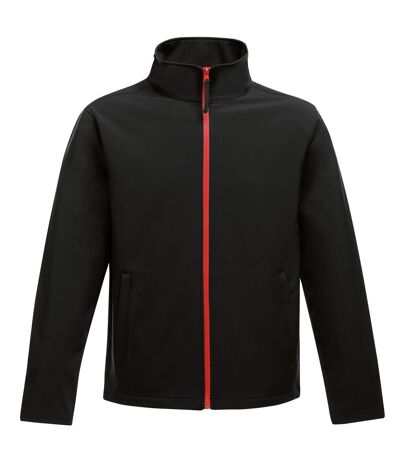 Regatta Standout Mens Ablaze Printable Softshell Jacket (Black/Classic Red) - UTRW6353
