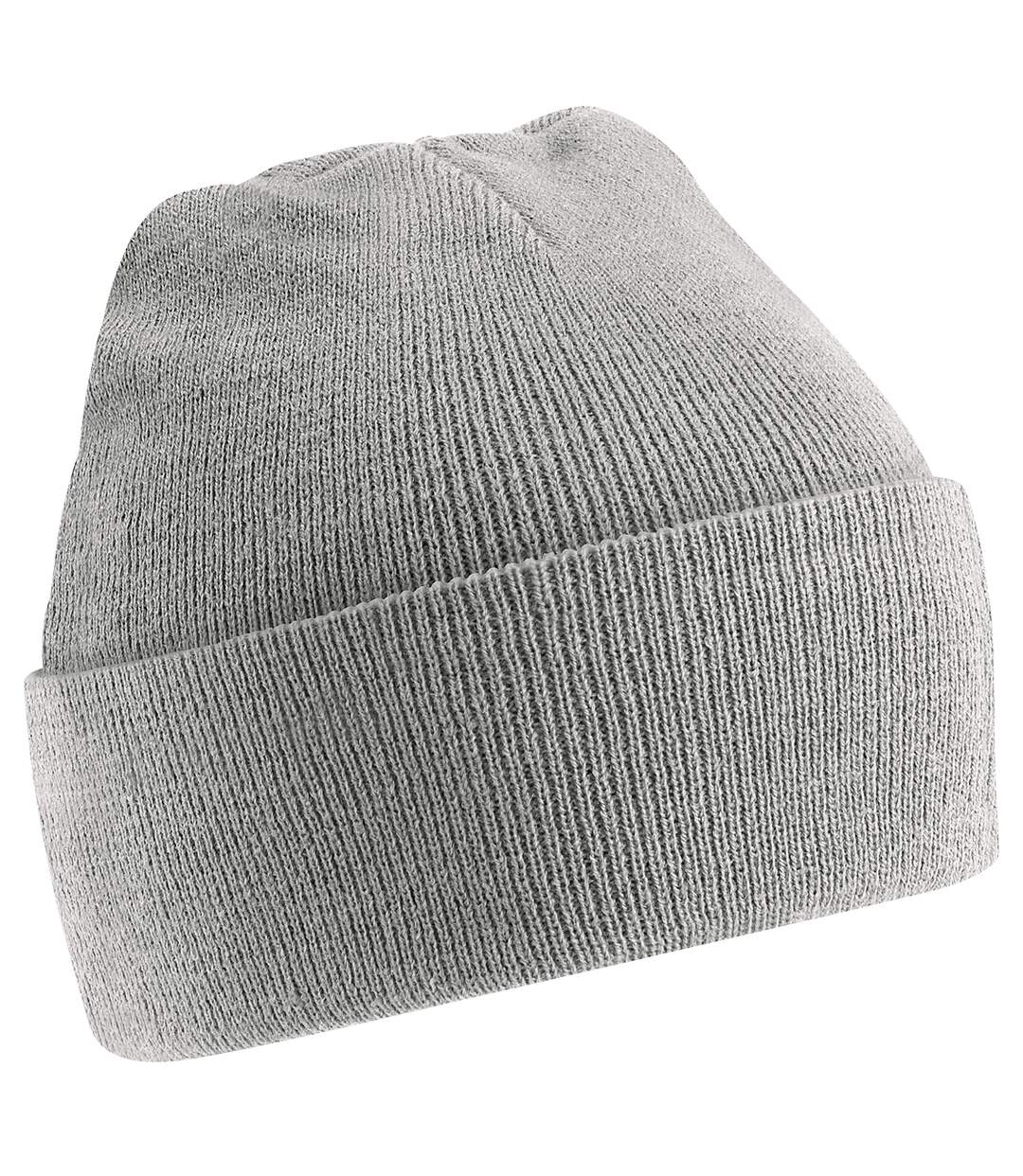 Bonnet tricoté unisexe gris Beechfield-1