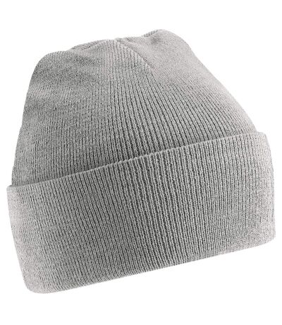 Bonnet tricoté unisexe gris Beechfield