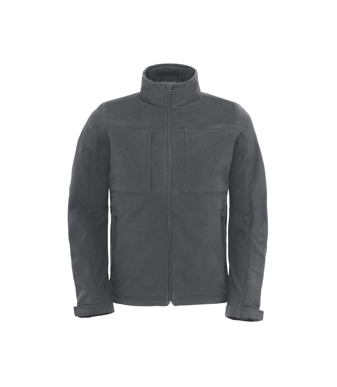 B&c Mens Softshell Hooded Breathable, Waterproof & Windproof Jacket Doublure Polaire Gris Foncé B And C-3