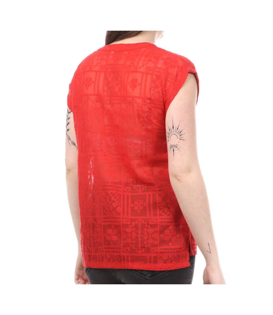 T-shirt rouge femme teddy smith tildo - taille 0-2