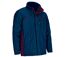 Parka de travail imperméable - Homme - REF THUNDER - bleu marine et bordeaux-1