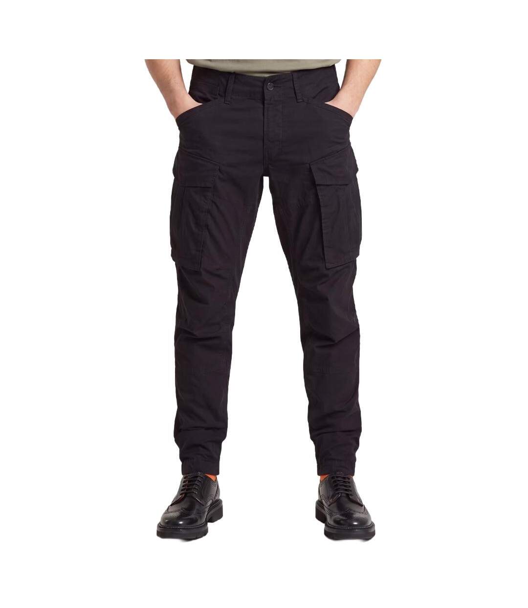 Pantalon fluide cargo noir homme g-star raw regular tapered-1