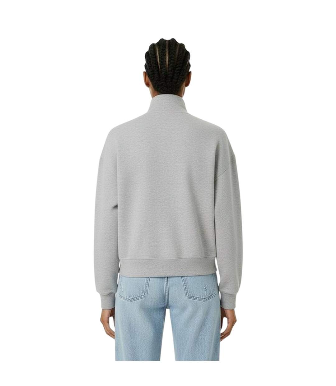 Womens/ladies Honeylane Half Zip Sweatshirt Grey Marl Jack Wills-4