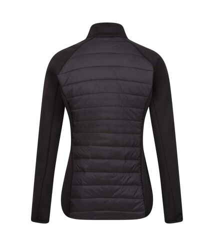 Regatta Womens/Ladies Clumber IV Hybrid Jacket (Black/Apricot Crush) - UTRG8951