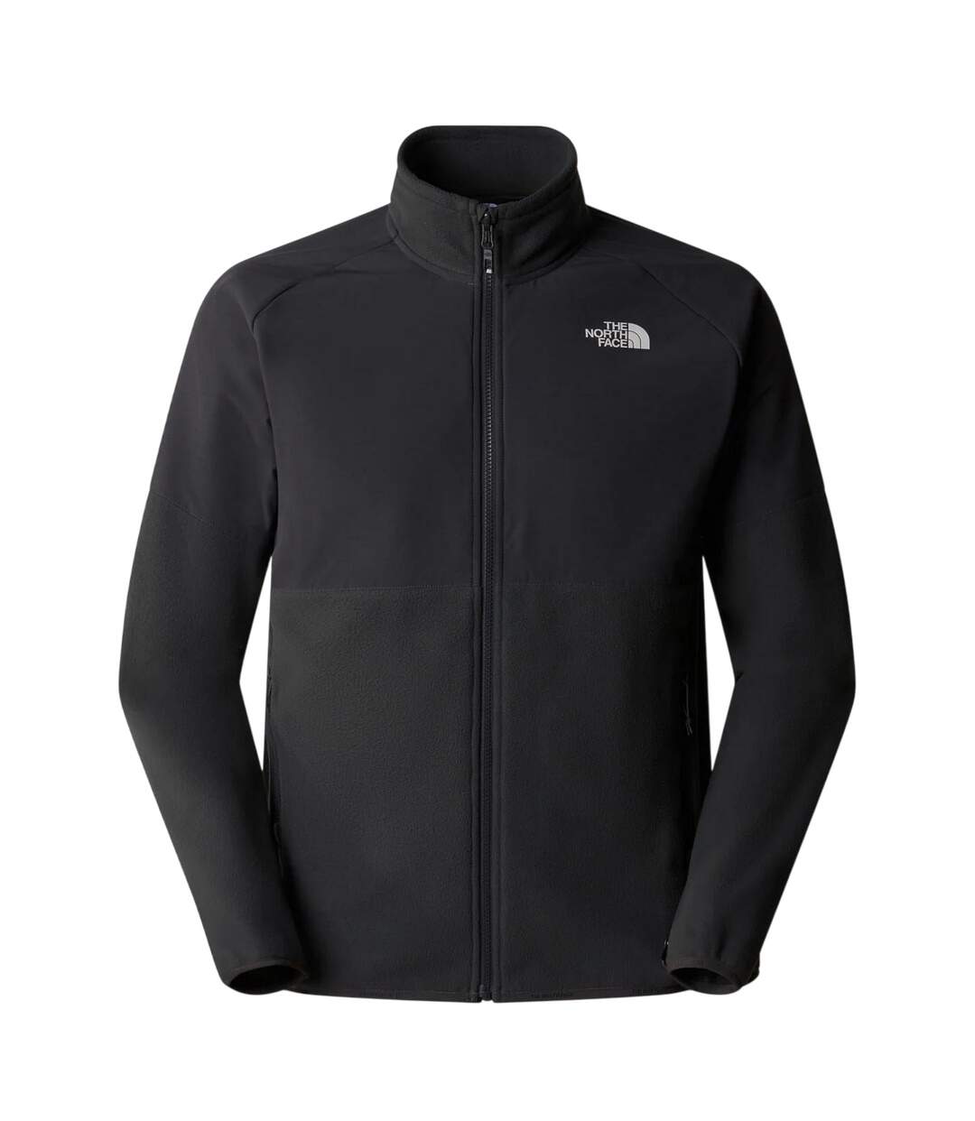 Veste Polaire Manches Raglan Glacier Homme Noir Gris The North Face-2