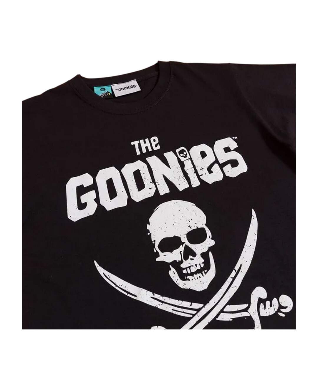 Unisex Adult Never Say Die T-shirt Black The Goonies-4