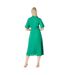 Robe mi-longue femme vert Principles