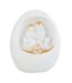 Crèche de Noël Design 3 Sujets 19cm Blanc-1