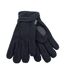 Mens Fleece Gloves Black RJM-1