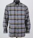 CHALLENGER CH5024 FLANELLE — Chemise à carreaux manches longues bleu et camel : confort thermique en Coton gratté-3