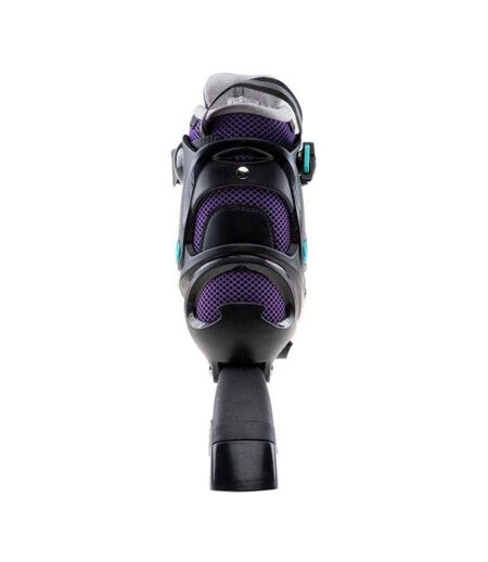 Childrens/kids Wonton Inline Roller Skates 6.5 Uk-9 Uk Black Violet Coolslide