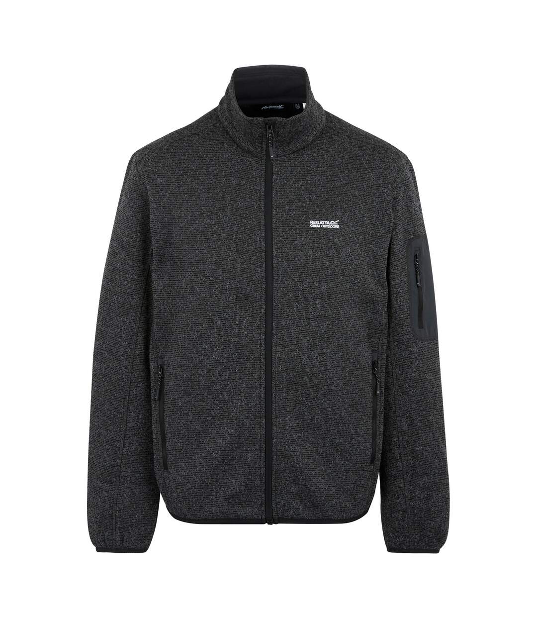 Mens Newhill Marl Full Zip Fleece Jacket Ash Regatta-2