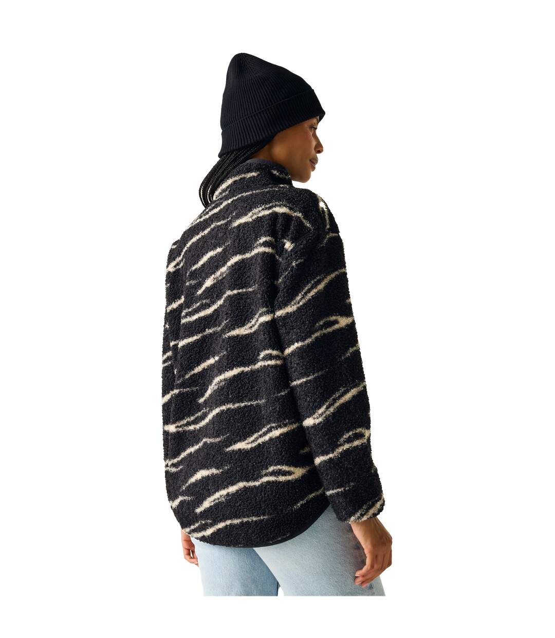 Polaire Motif/style Abstrait Frankie Femme Noir Vanille Clair Regatta-4