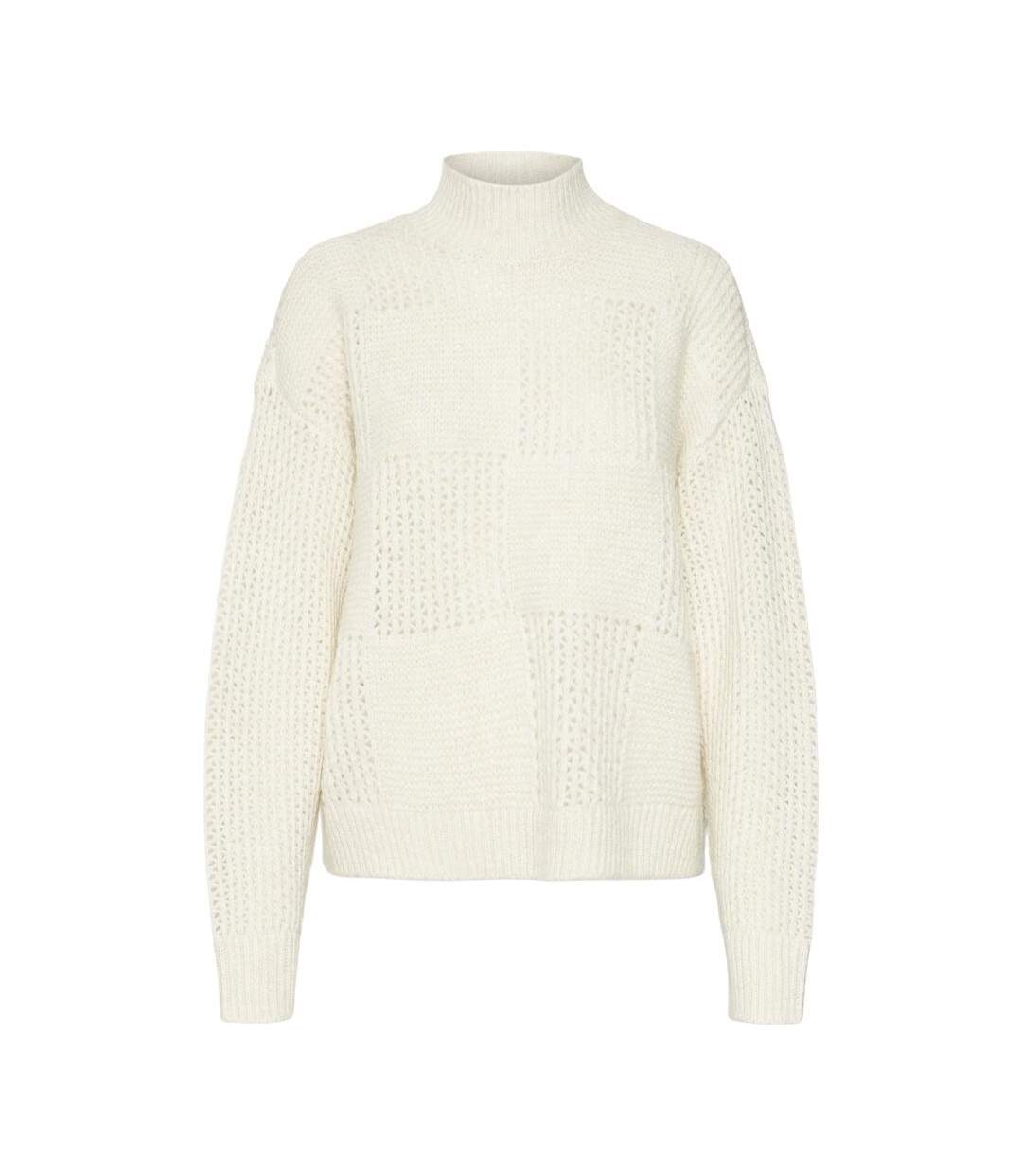 Pull écru femme vero moda moon - l-3