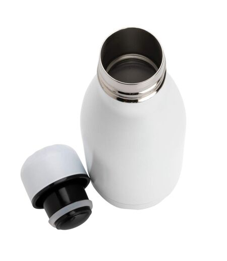 Stainless steel 260ml water bottle one size white XD Collection