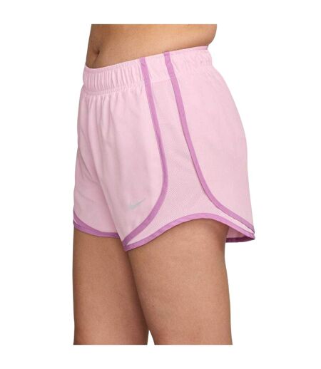 Womens/ladies Tempo Dri-fit Mid Rise Running Shorts Pink Foam Nike