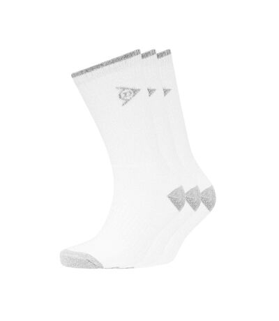 Dunlop Mens Killerton Sports Socks (Pack of 3) (White)