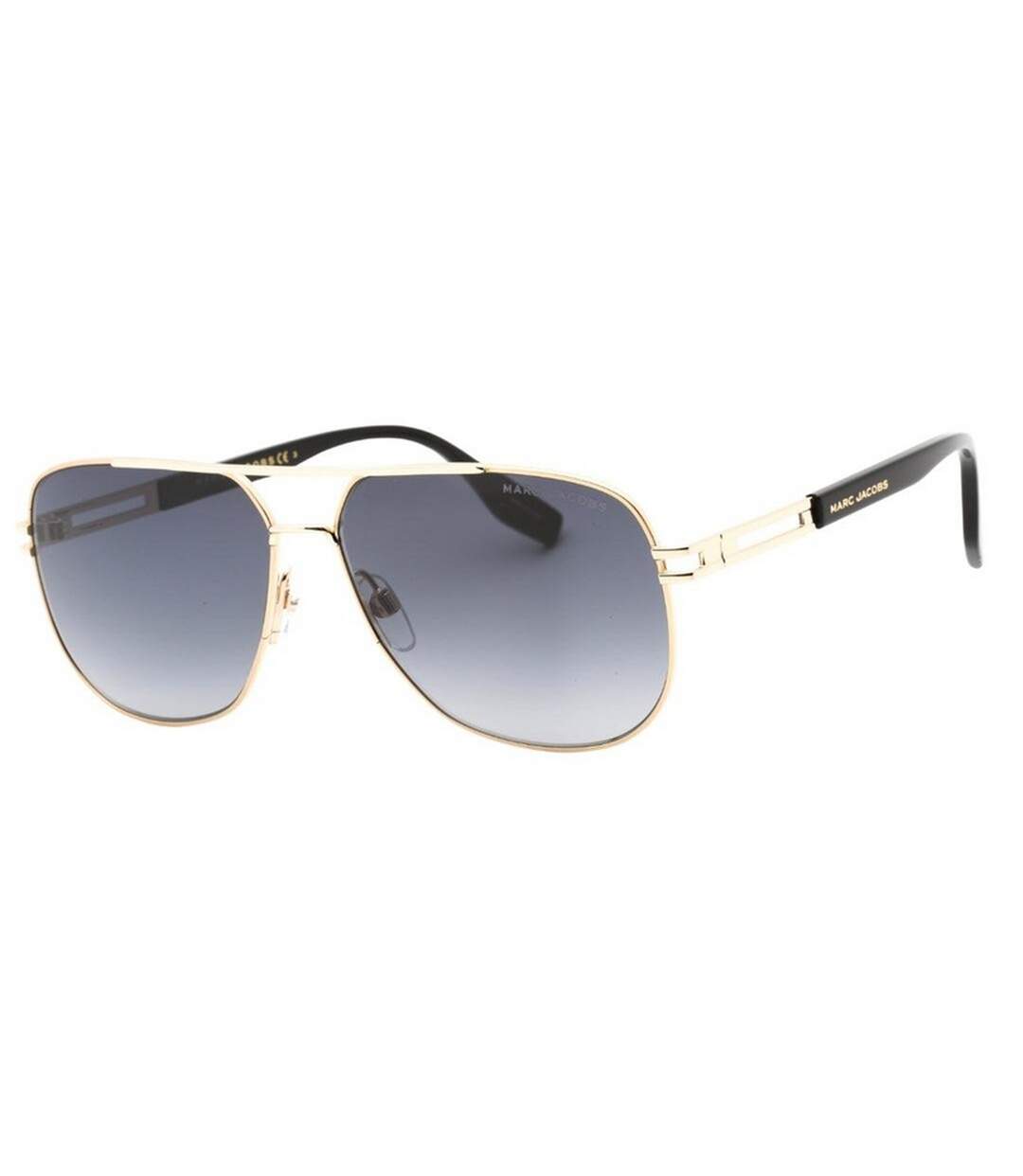 Lunettes De Soleil Motif/style Détail Doré Homme Taille Unique Noir Marc Jacob-2