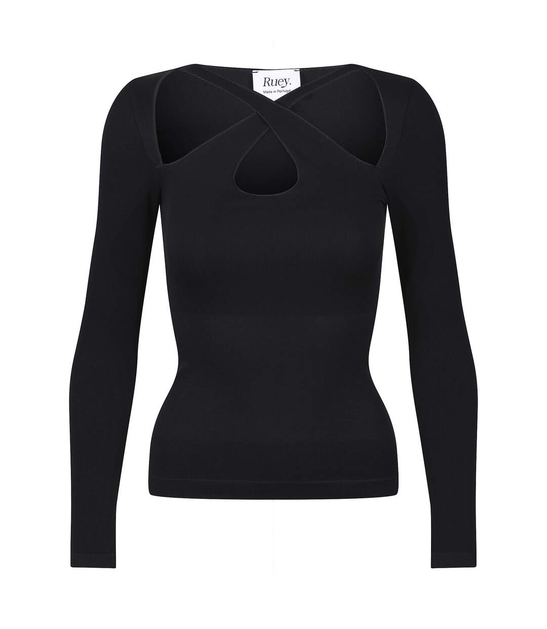 Ruey - T-shirt croisé femme Essentials sculptant recyclé stretch-1