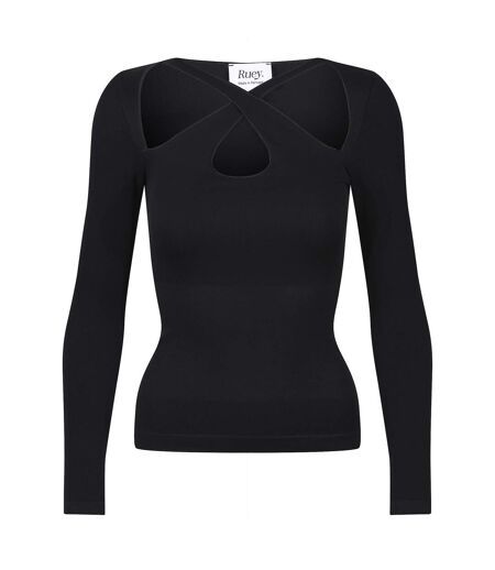 Ruey - T-shirt croisé femme Essentials sculptant recyclé stretch