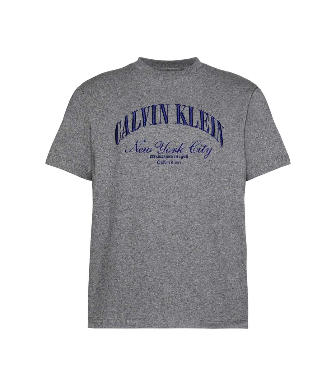 T-shirt Motif/style Logo Homme Gris Chiné Calvin Klein-2