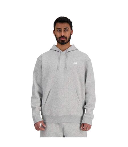 Sweat À Capuche Manches Longues Homme Gris New Balance