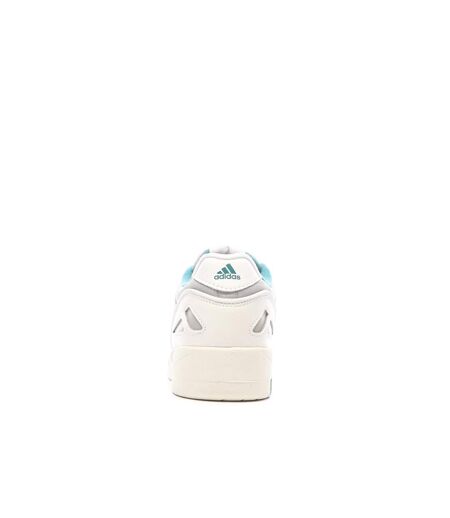 Baskets blanches/bleu homme adidas midcity