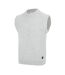 Mens Crew Neck Sleeveless Sweater Vest Light Grey Firetrap-3