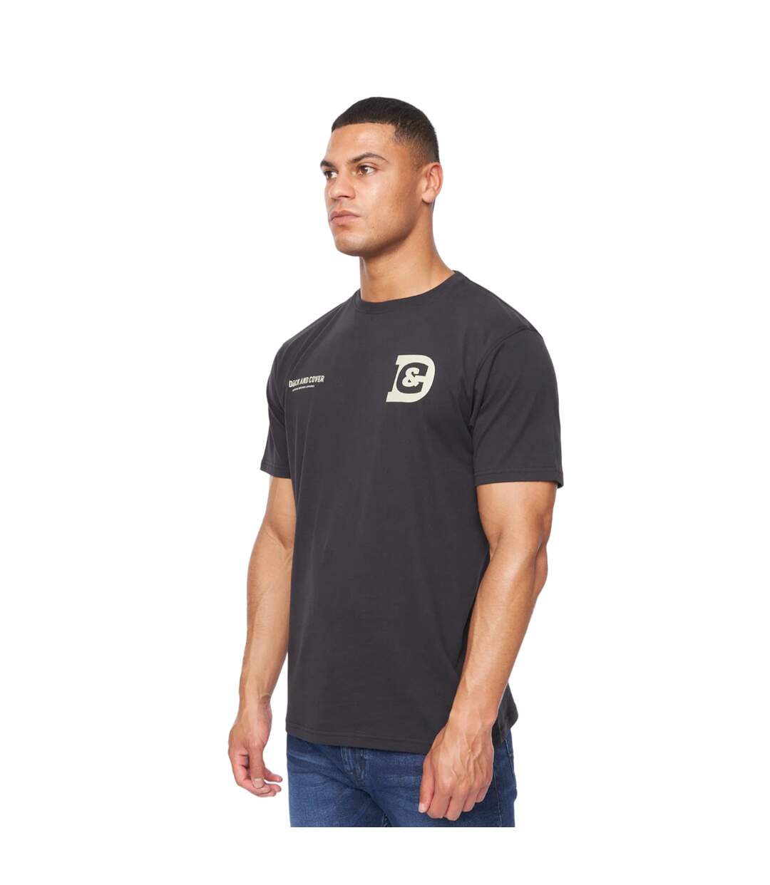 T-shirt gemtas homme noir Duck and Cover-3