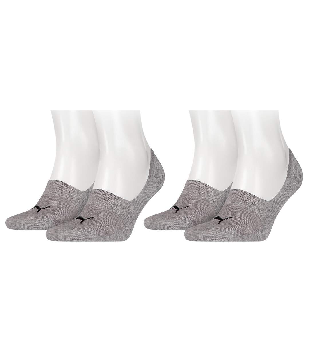 Chaussettes PUMA Socquettes FOOTIES Pack de 2 Paires Gris 580 FOOTIES