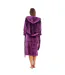 Robe De Chambre Femme Violet Blanc Keanu-3