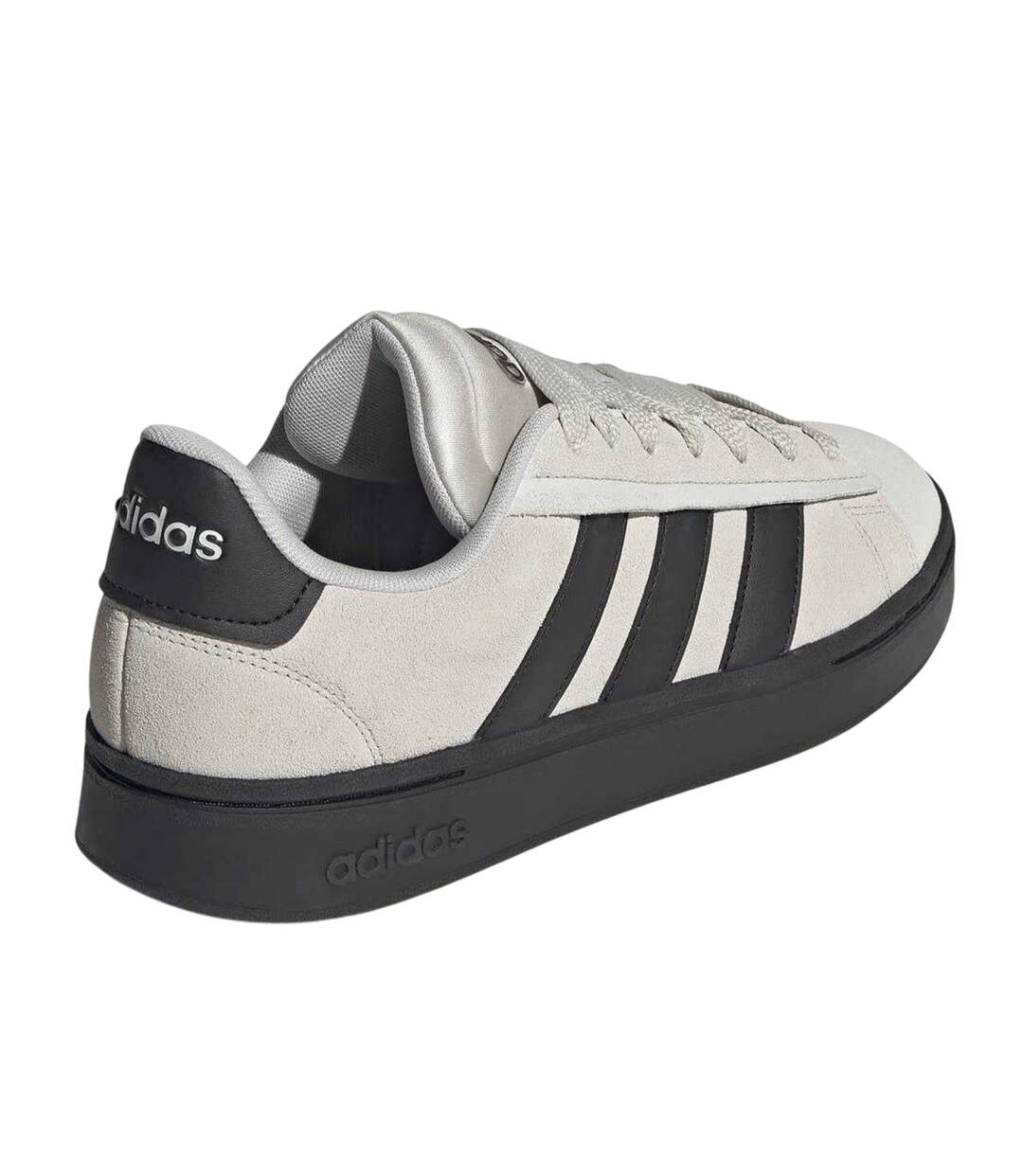 Baskets Motif/style 3 Rayures Grand Court Homme Gris Noir Adidas-2