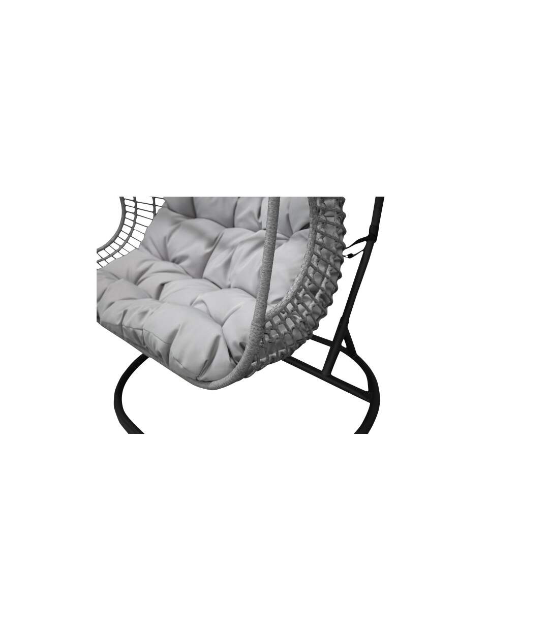 Fauteuil Suspendu Double Viga 196cm Gris-5