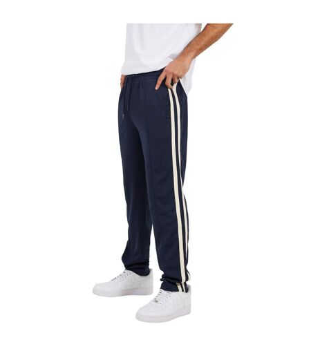 Pantalon De Jogging Motif/style Rayure Latérale Homme Bleu Marine Brave Soul