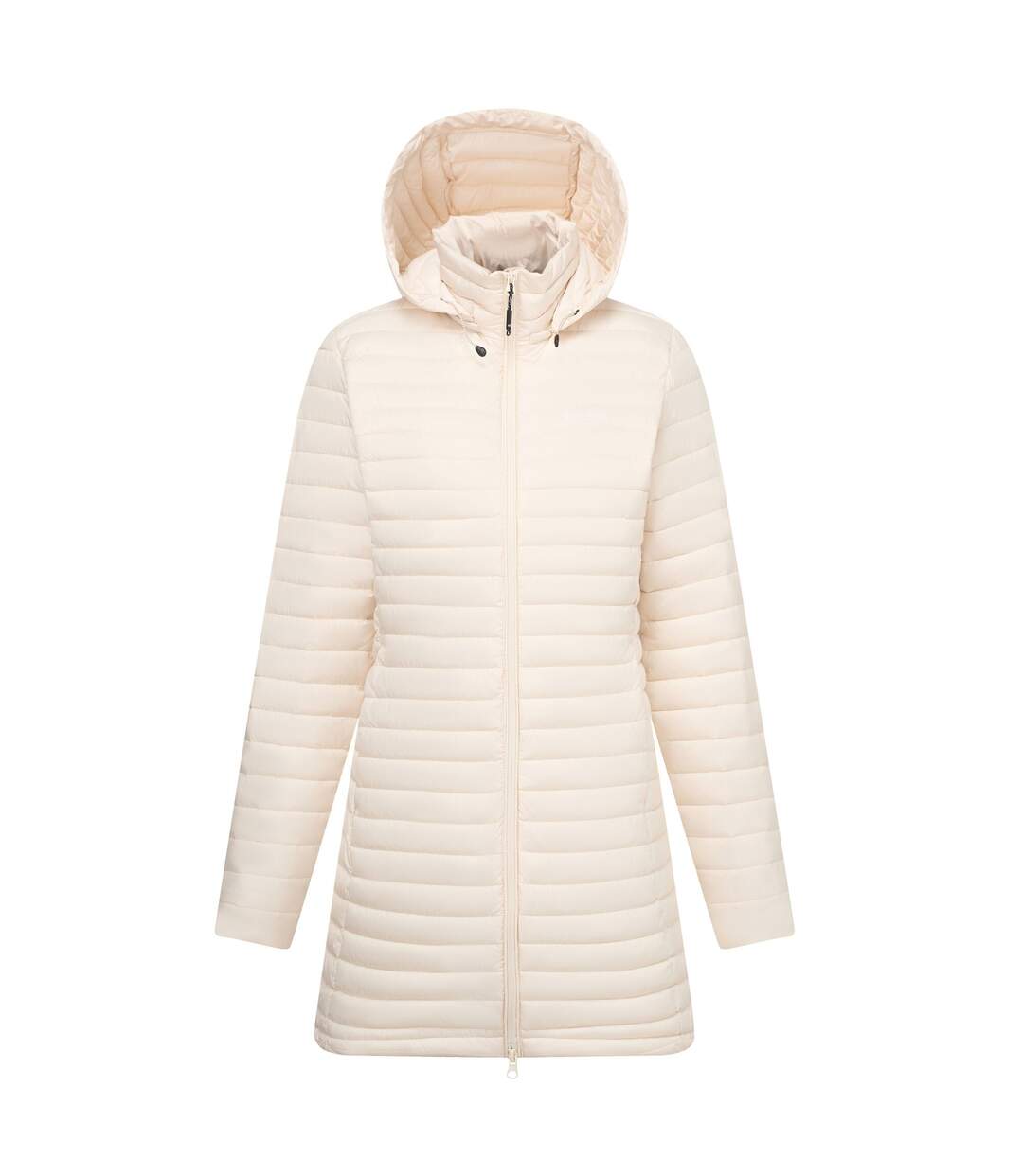 Womens/ladies Selenar Quilted Long Jacket Light Vanilla Regatta-1