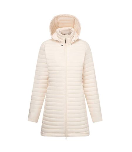 Womens/ladies Selenar Quilted Long Jacket Light Vanilla Regatta