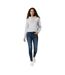 Womens/ladies Graphic Logo Hoodie Grey Marl Jack Wills-1