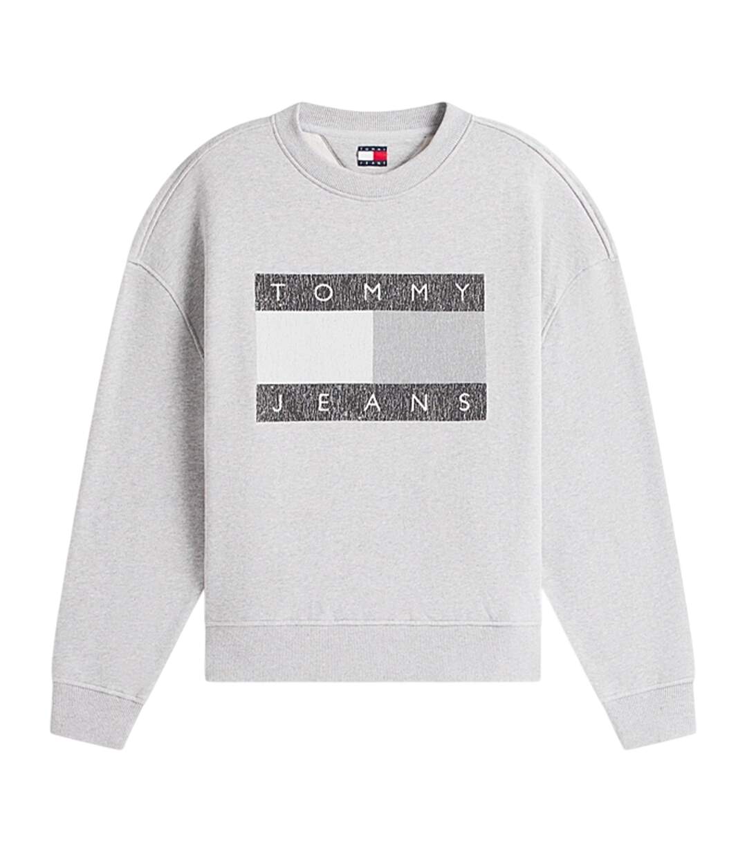 Mens Monochrome Sweatshirt Grey Heather Tommy Jeans-2