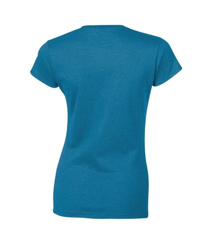 Gildan Ladies Soft Style Short Sleeve T-Shirt (Antique Sapphire) - UTBC486